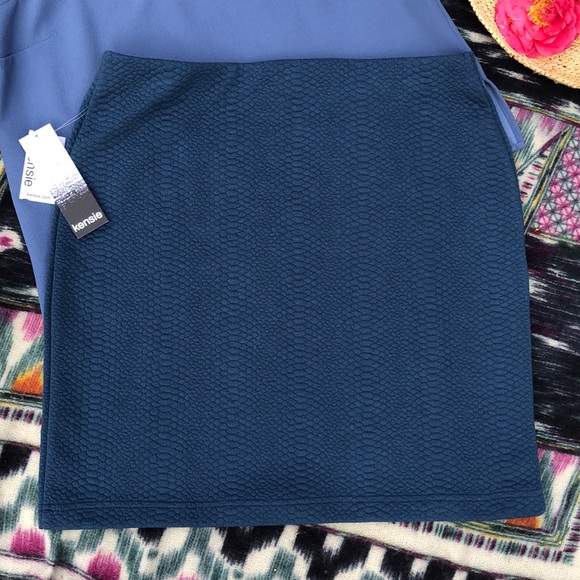 🌺 Kensie BNWT “Bluestone” Skirt; Misses Sz. Lg! - Picture 6 of 7